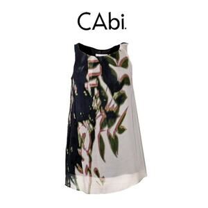 CAbi Sleeveless‎ Tunic Top Dress Printed Night & Day - Size M
